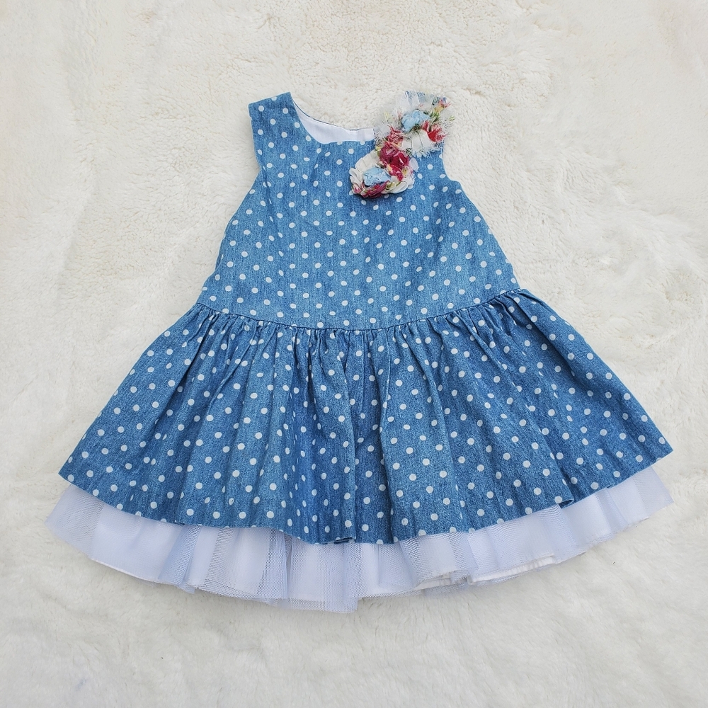 Pippa&Julie  Polka Dot Kids Dress Size 18m